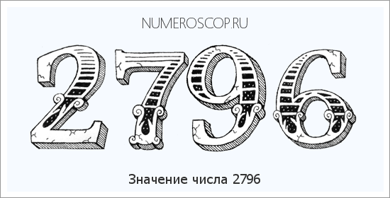 Расшифровка значения числа 2796 по цифрам в нумерологии