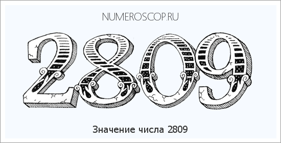 Расшифровка значения числа 2809 по цифрам в нумерологии
