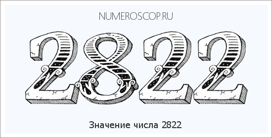 Расшифровка значения числа 2822 по цифрам в нумерологии