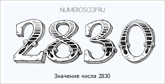 Расшифровка значения числа 2830 по цифрам в нумерологии