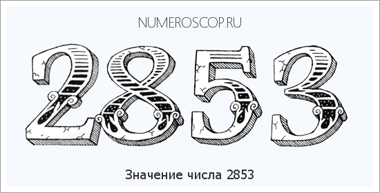 Расшифровка значения числа 2853 по цифрам в нумерологии