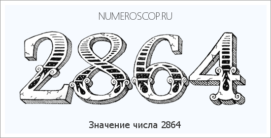 Расшифровка значения числа 2864 по цифрам в нумерологии