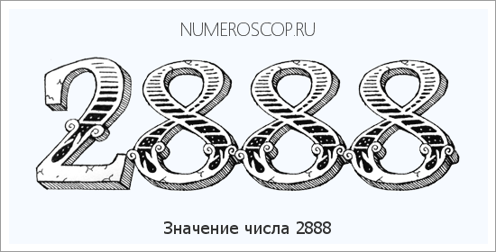 Расшифровка значения числа 2888 по цифрам в нумерологии