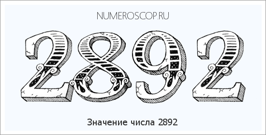 Расшифровка значения числа 2892 по цифрам в нумерологии