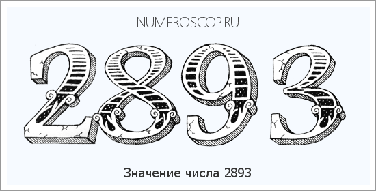 Расшифровка значения числа 2893 по цифрам в нумерологии