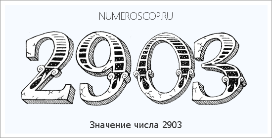 Расшифровка значения числа 2903 по цифрам в нумерологии