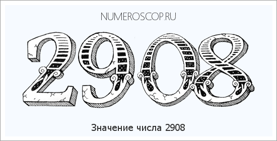 Расшифровка значения числа 2908 по цифрам в нумерологии