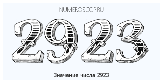 Расшифровка значения числа 2923 по цифрам в нумерологии