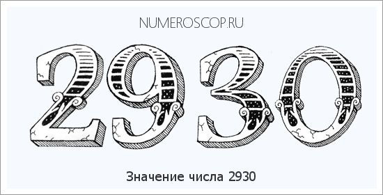 Расшифровка значения числа 2930 по цифрам в нумерологии