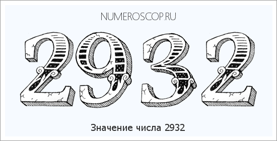 Расшифровка значения числа 2932 по цифрам в нумерологии