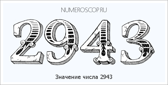 Расшифровка значения числа 2943 по цифрам в нумерологии