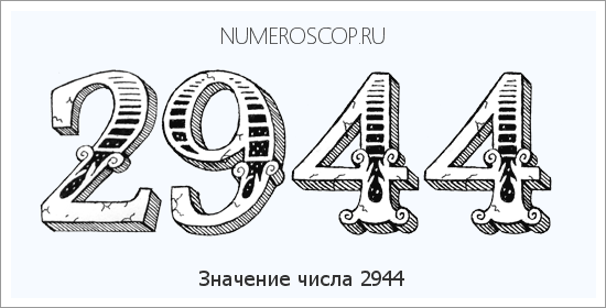 Расшифровка значения числа 2944 по цифрам в нумерологии