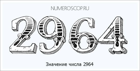 Расшифровка значения числа 2964 по цифрам в нумерологии