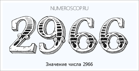 Расшифровка значения числа 2966 по цифрам в нумерологии