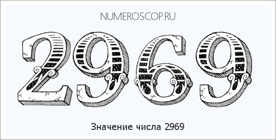 Расшифровка значения числа 2969 по цифрам в нумерологии