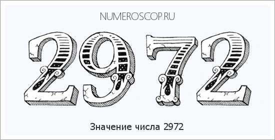 Расшифровка значения числа 2972 по цифрам в нумерологии