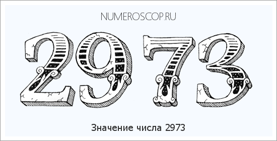 Расшифровка значения числа 2973 по цифрам в нумерологии
