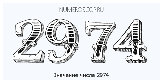 Расшифровка значения числа 2974 по цифрам в нумерологии