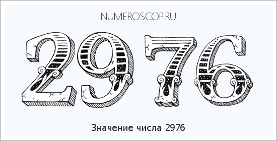 Расшифровка значения числа 2976 по цифрам в нумерологии