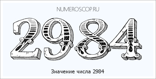 Расшифровка значения числа 2984 по цифрам в нумерологии