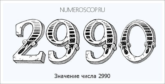 Расшифровка значения числа 2990 по цифрам в нумерологии