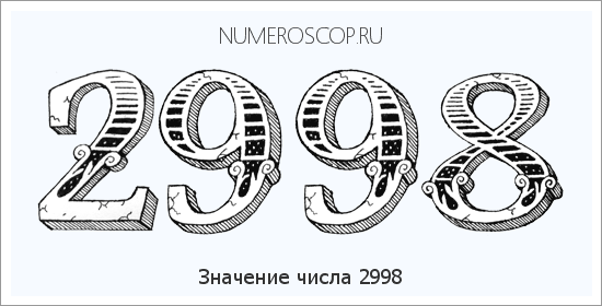 Расшифровка значения числа 2998 по цифрам в нумерологии