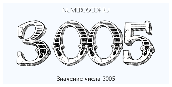 Расшифровка значения числа 3005 по цифрам в нумерологии