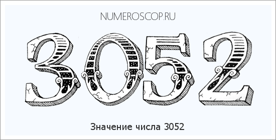 Расшифровка значения числа 3052 по цифрам в нумерологии