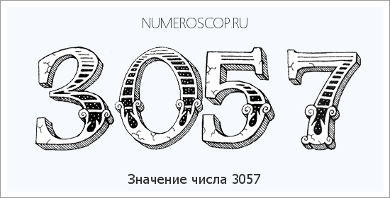 Расшифровка значения числа 3057 по цифрам в нумерологии