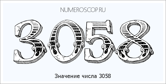 Расшифровка значения числа 3058 по цифрам в нумерологии