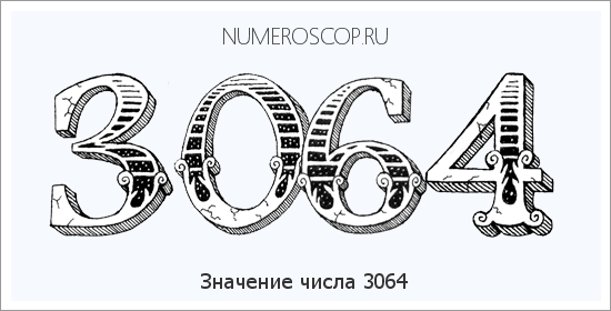 Расшифровка значения числа 3064 по цифрам в нумерологии