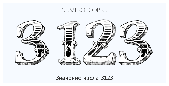 Расшифровка значения числа 3123 по цифрам в нумерологии