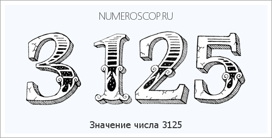 Расшифровка значения числа 3125 по цифрам в нумерологии