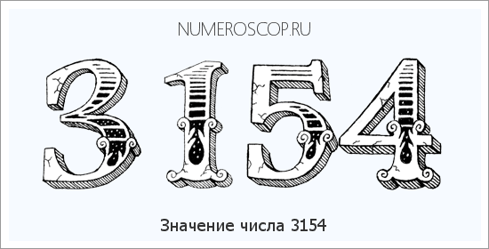 Расшифровка значения числа 3154 по цифрам в нумерологии