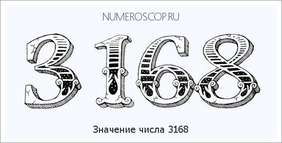 Расшифровка значения числа 3168 по цифрам в нумерологии
