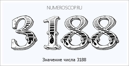 Расшифровка значения числа 3188 по цифрам в нумерологии