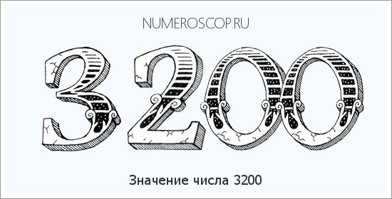 Расшифровка значения числа 3200 по цифрам в нумерологии