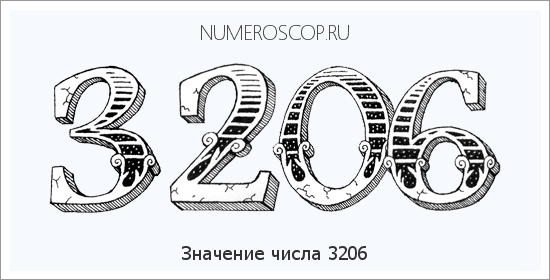 Расшифровка значения числа 3206 по цифрам в нумерологии