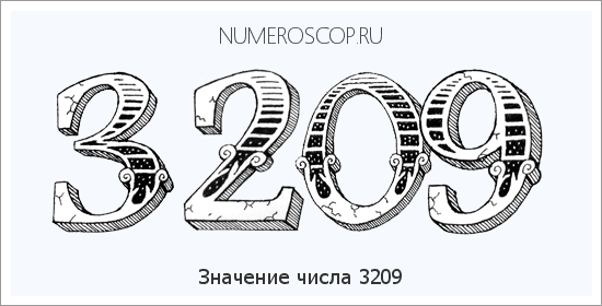 Расшифровка значения числа 3209 по цифрам в нумерологии
