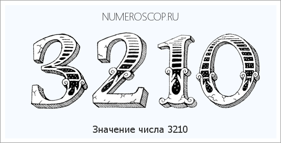 Расшифровка значения числа 3210 по цифрам в нумерологии