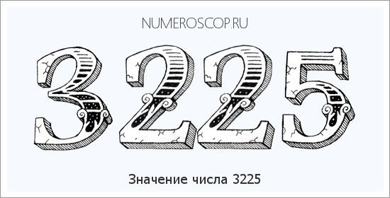 Расшифровка значения числа 3225 по цифрам в нумерологии
