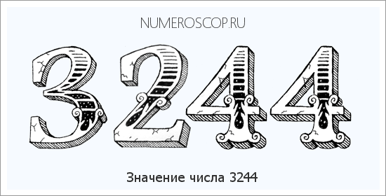 Расшифровка значения числа 3244 по цифрам в нумерологии