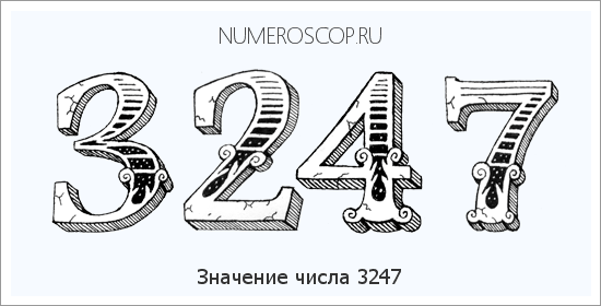 Расшифровка значения числа 3247 по цифрам в нумерологии
