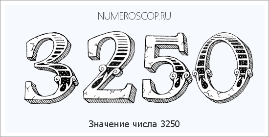 Расшифровка значения числа 3250 по цифрам в нумерологии