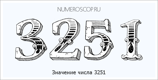 Расшифровка значения числа 3251 по цифрам в нумерологии