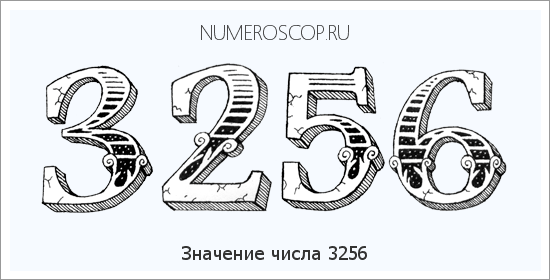 Расшифровка значения числа 3256 по цифрам в нумерологии