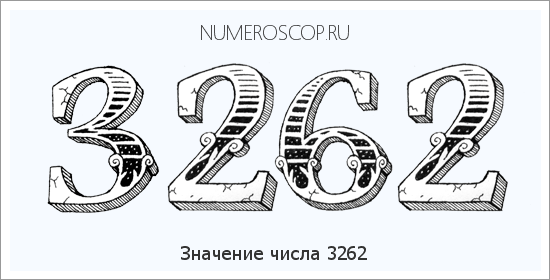 Расшифровка значения числа 3262 по цифрам в нумерологии