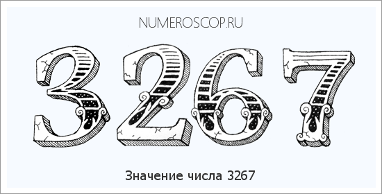 Расшифровка значения числа 3267 по цифрам в нумерологии