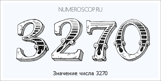 Расшифровка значения числа 3270 по цифрам в нумерологии