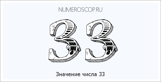 Расшифровка значения числа 33 по цифрам в нумерологии